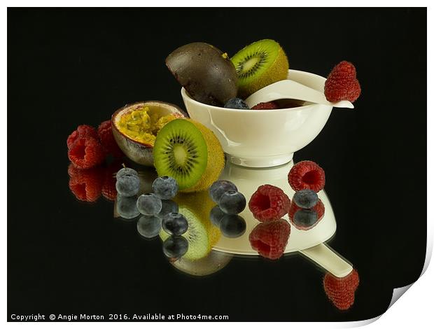 Fruit Overboard Print by Angie Morton