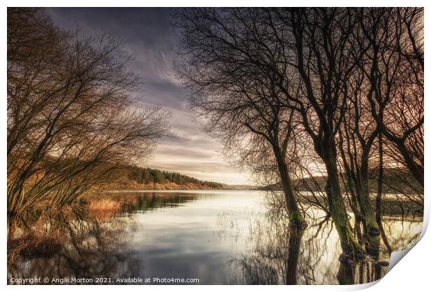  Broomhead Reservoir Sunday Morning Print by Angie Morton