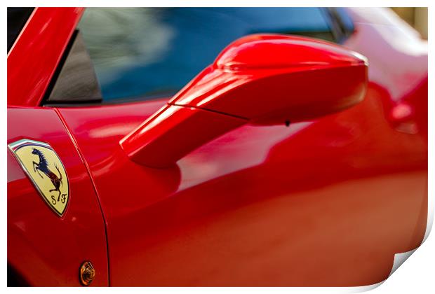 Ferrari 458 (Abstract) Print by Mark Battista