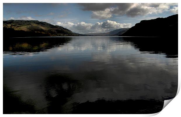 Ulleswater reflection Print by Chris Barker