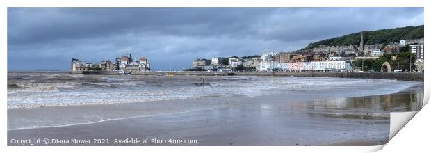 Weston Super Mare Somerset Print by Diana Mower