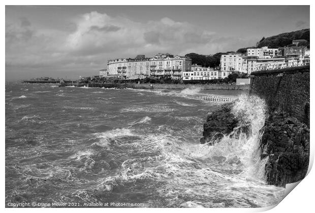 Weston Super Mare storm. Print by Diana Mower