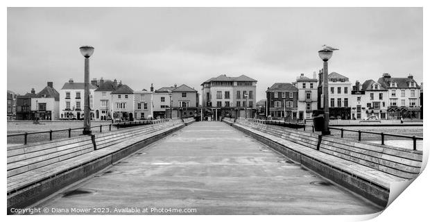 Deal Seafront from the Pier Panoramic  Print by Diana Mower