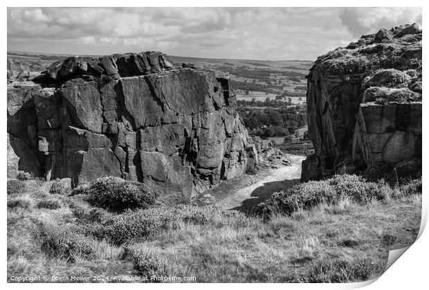 Ilkley Moor Yorkshire Print by Diana Mower