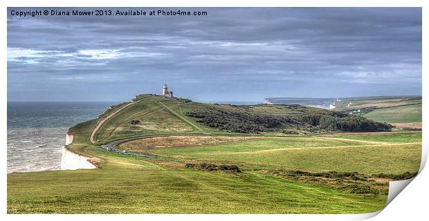 Belle Tout Lighthouse  Print by Diana Mower