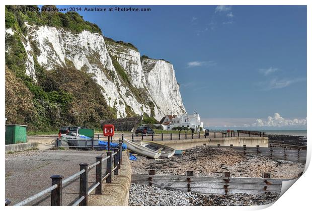 St Margarets Bay Kent Print by Diana Mower