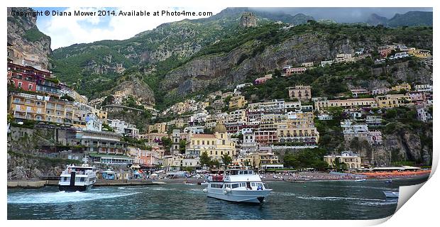 Positano Print by Diana Mower