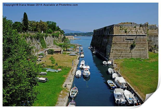  Old Fort Corfu  Print by Diana Mower