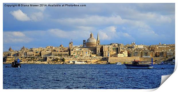  Valletta Malta Print by Diana Mower
