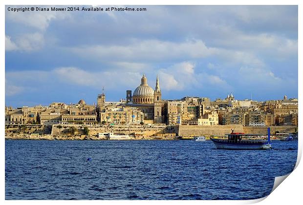 Valletta Malta  Print by Diana Mower