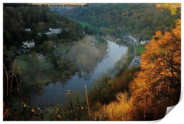 Symonds Yat East and West  Print by Diana Mower