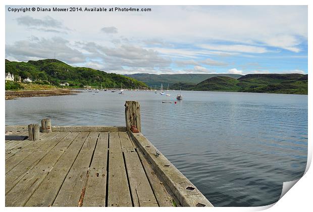  Dunoon Pier Print by Diana Mower