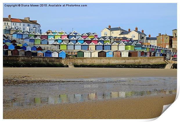  Walton beach Essex Print by Diana Mower