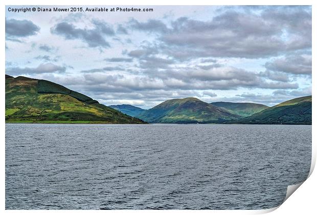  The Kyles of Bute  Print by Diana Mower