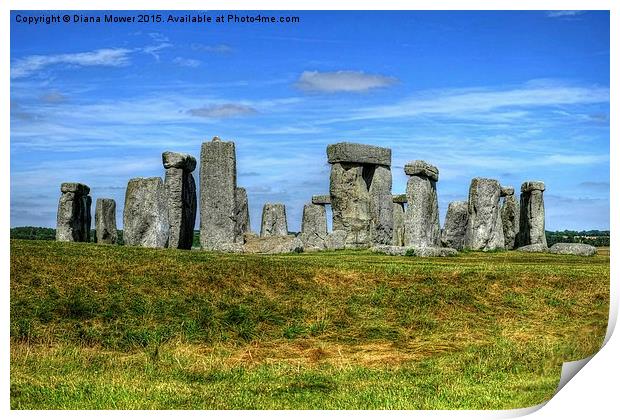  Stonehenge Print by Diana Mower