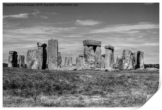 Stonehenge  Print by Diana Mower