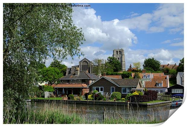  Beccles Suffolk Print by Diana Mower