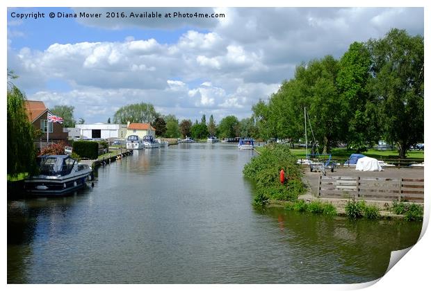 Beccles Suffolk   Print by Diana Mower