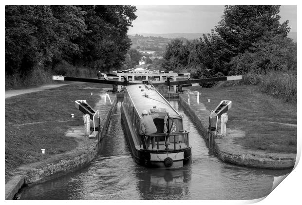 Caen Hill Locks Devizes Print by Diana Mower