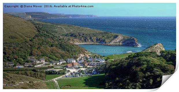 Lulworth Cove Dorset Print by Diana Mower