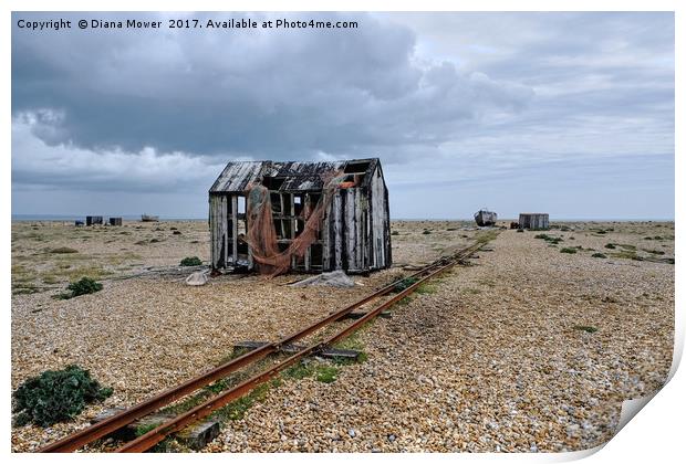 Stormy Dungeness Print by Diana Mower