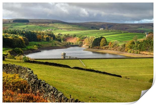 Lower Laithe Reservoir Print by Diana Mower