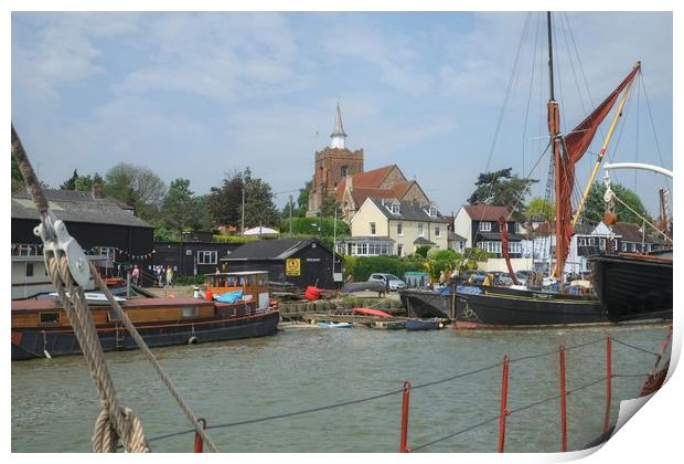 Maldon Though the Rigging Print by Diana Mower