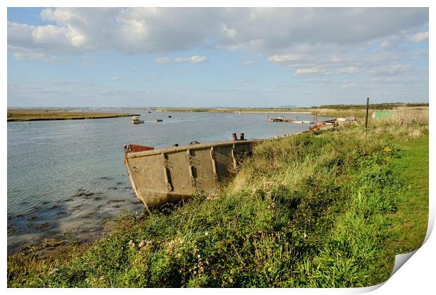 Walton Backwaters Essex Print by Diana Mower