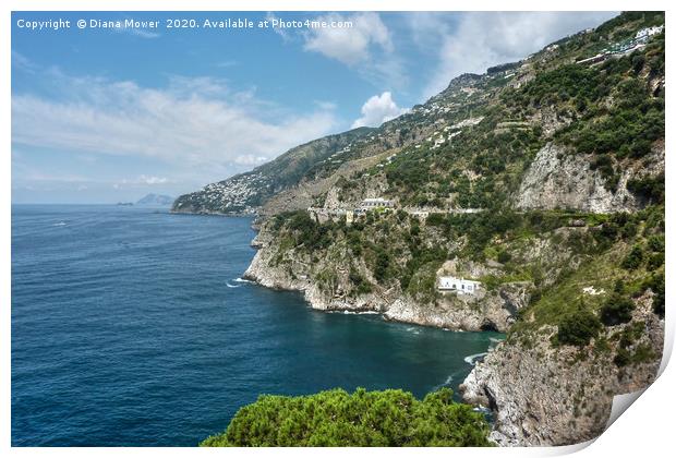 Amalfi Coast Italy Print by Diana Mower