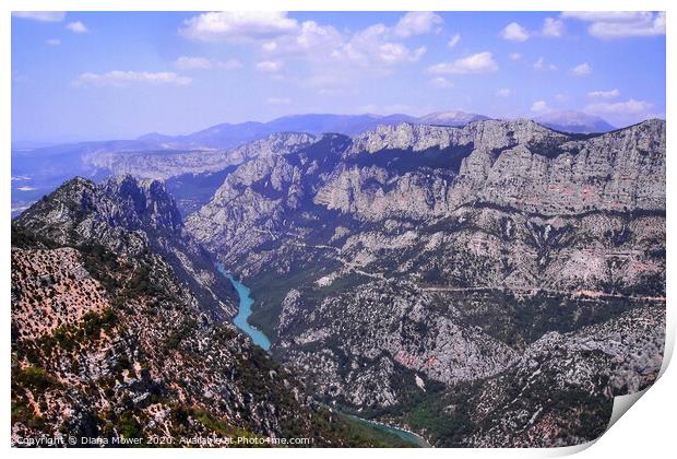 Gorges du Verdon Provence France Print by Diana Mower