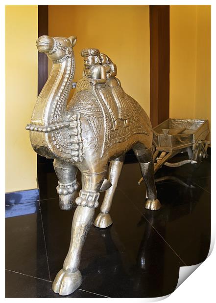 Indigenous Rajasthan Silver Camel train Print by Arfabita  