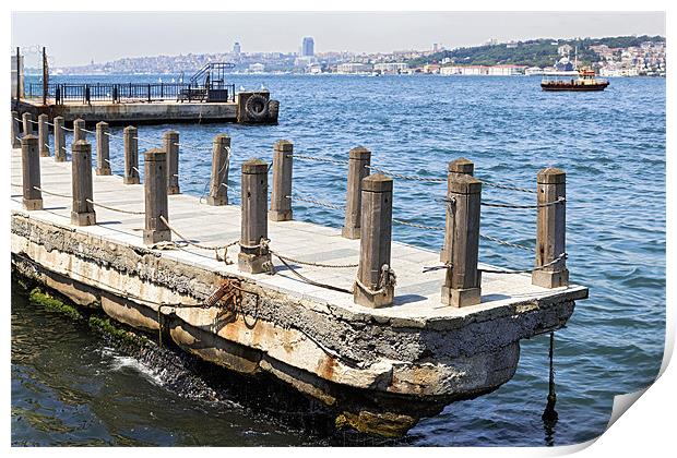 The Wharf Bosphorus Channel Print by Arfabita  