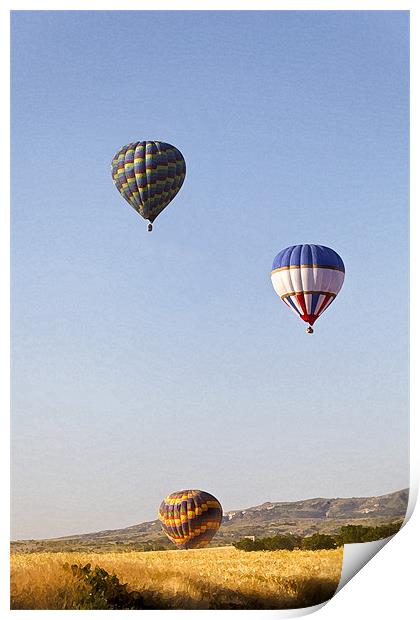 Hot air balloons rising Print by Arfabita  
