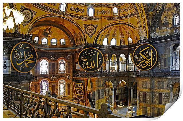 From the Galleries Hagia Sophia Print by Arfabita  