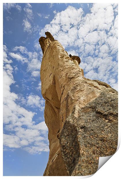 Angled Chimney of Cappadocia Turkey Print by Arfabita  