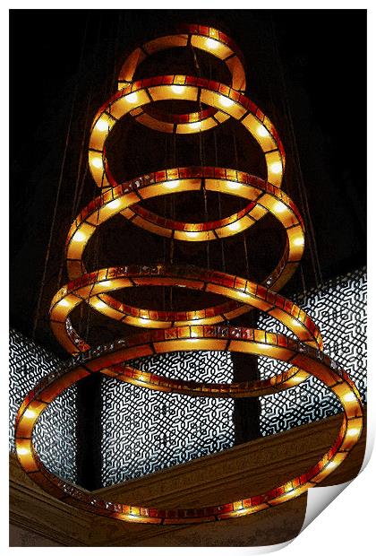 Radiant Tubular Lights Print by Arfabita  