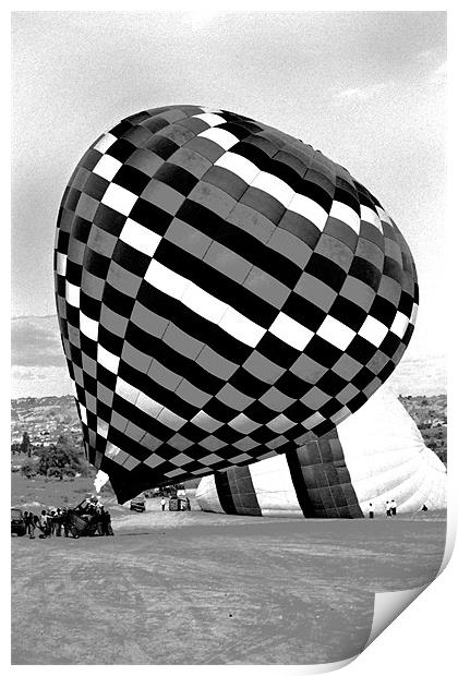 Up she rises hot air balloon Print by Arfabita  