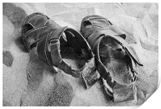 Sandals in the Sand Print by Arfabita  