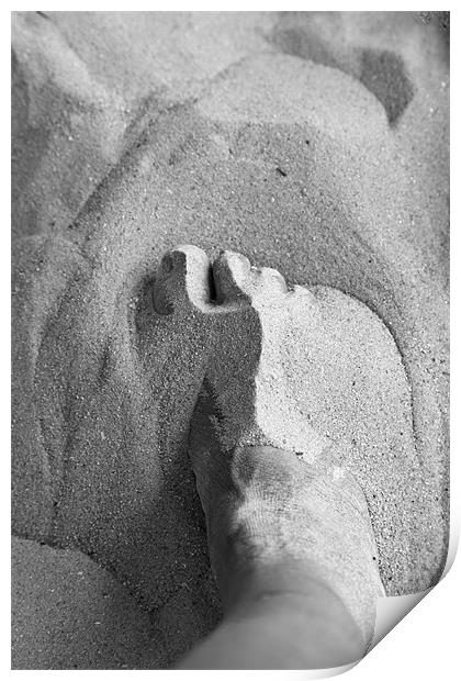 Sand through my Toes Print by Arfabita  