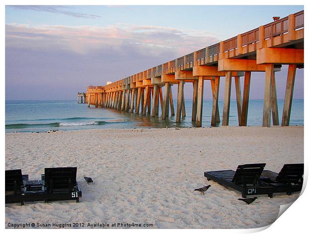 Half Hitch Pier Print by Susan Medeiros