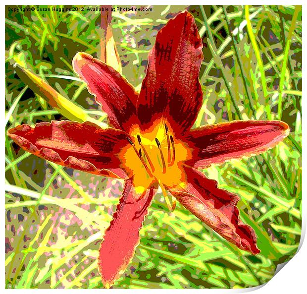 Asialic Lily Print by Susan Medeiros