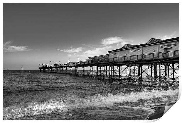 Teignmouth Pier Print by Louise Wagstaff