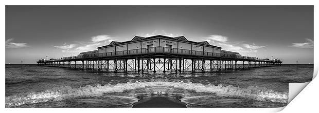 Teignmouth Pier, Mirrored. Print by Louise Wagstaff