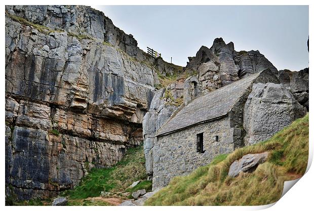  St Govans Chapel Print by Ben Welsh