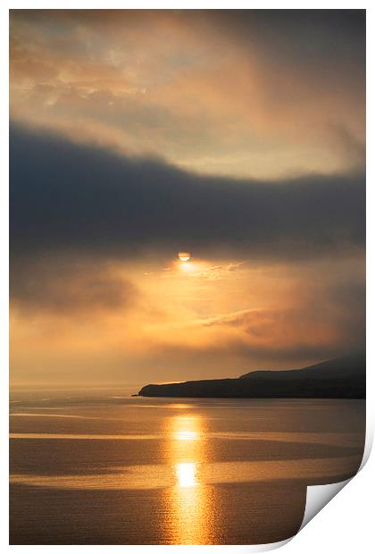 Sunset over Isle Martin Print by Ed Pettitt