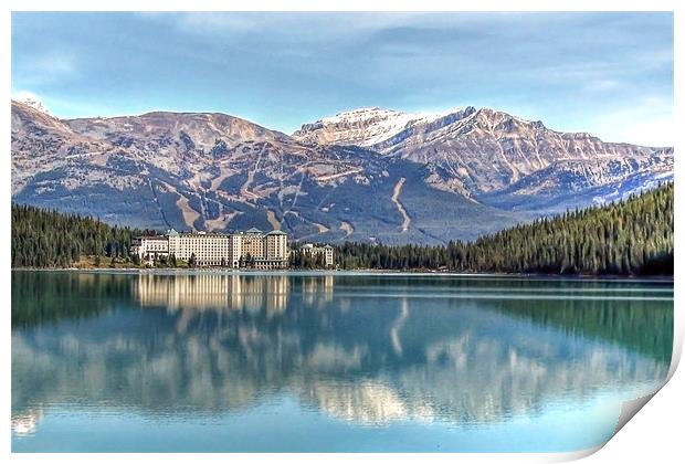 Lake Louise Chateau Print by World Images