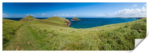 Port Quin Bay Panorama Print by Jonathan Swetnam