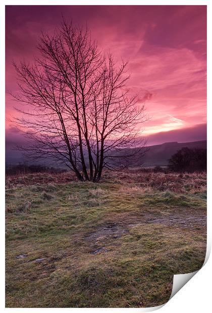 Red Sky in the Morning Print by Jonathan Swetnam