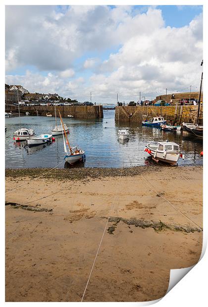 Mousehole Harbour Print by Jonathan Swetnam