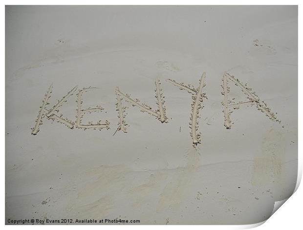 Beach Sands of Kenya Print by Roy Evans